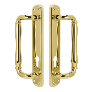 Malibu Keyed Handle Set - PVD Lifetime Polished Brass