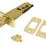 Tubular Deadbolt Kit (2-3/4"); Engaged - US 3 Polished Brass