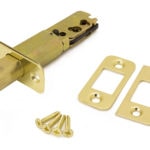 Tubular Deadbolt Kit (2-3/8"); Engaged - US 3 Polished Brass