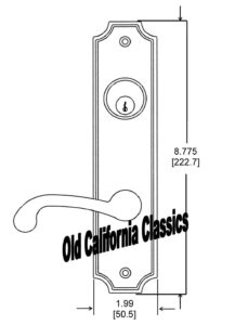 OLD California Classics Plate Drawing