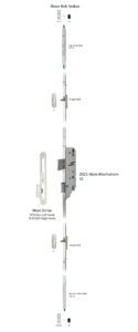 #2025 5-Point Tongue Lock Mechanism (Labeled) - Engaged